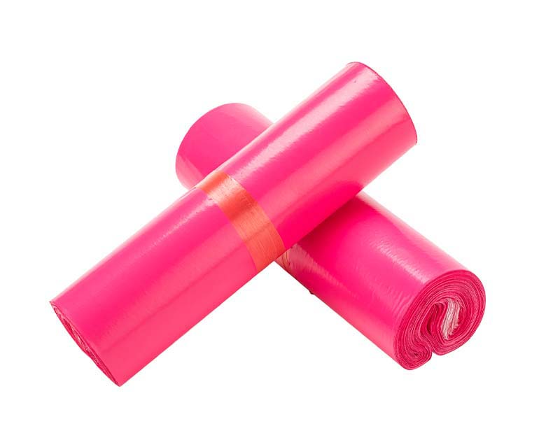 康玫红色快递袋-02